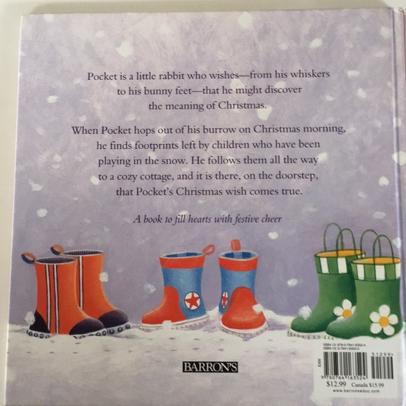 “ Pocket’s Christmas Wish” Hardcover book - Picture 2 of 3